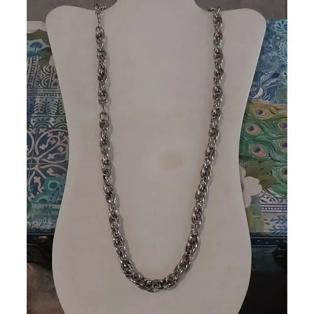 Trendy Unisex Hip Hop Double Twisted Stainless Steel 36